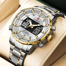 

2021 Luxury Brand Quartz Watches for Men Relogio Masculino Sport Waterproof Wristwatch Full Steel Military Digital Men Watch New