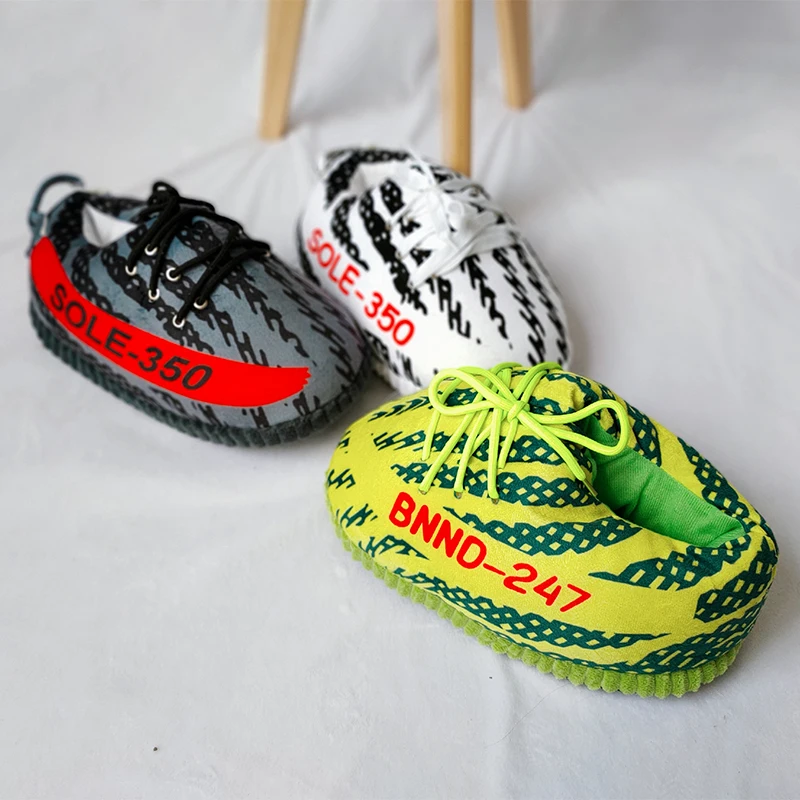 Snug Sneakers Women House Floor Slippers WomenMen Winter Warm Home Slippers Ladies Slides One Size ShoesUnisex Big Size 3543