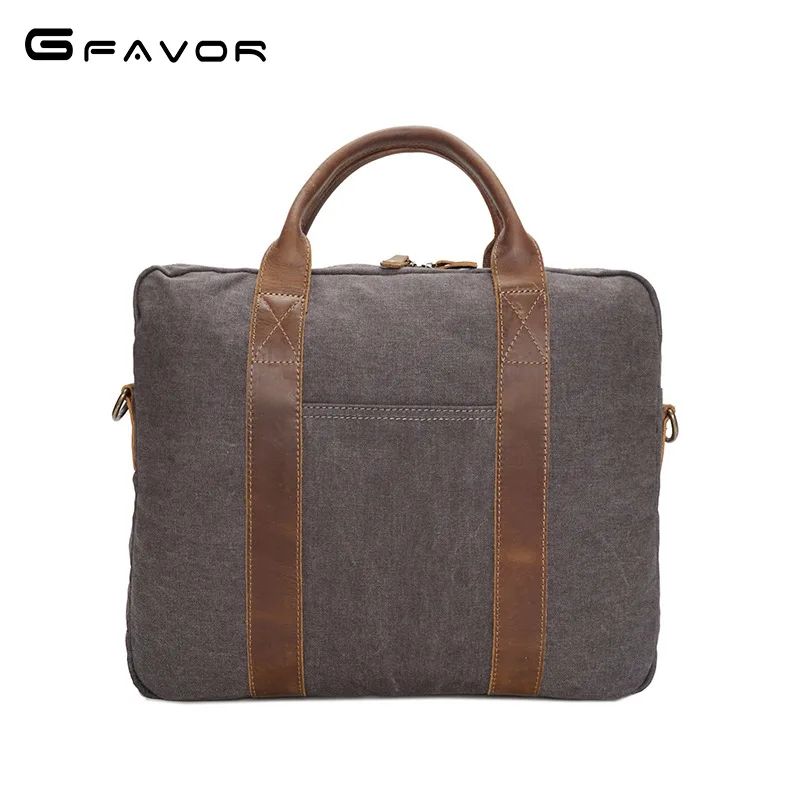 

New Style Cloth Bag Canvas Handbag Men Retro Shoulder Computer Bag Multifunctional Briefcase Canvas Bag Men's
