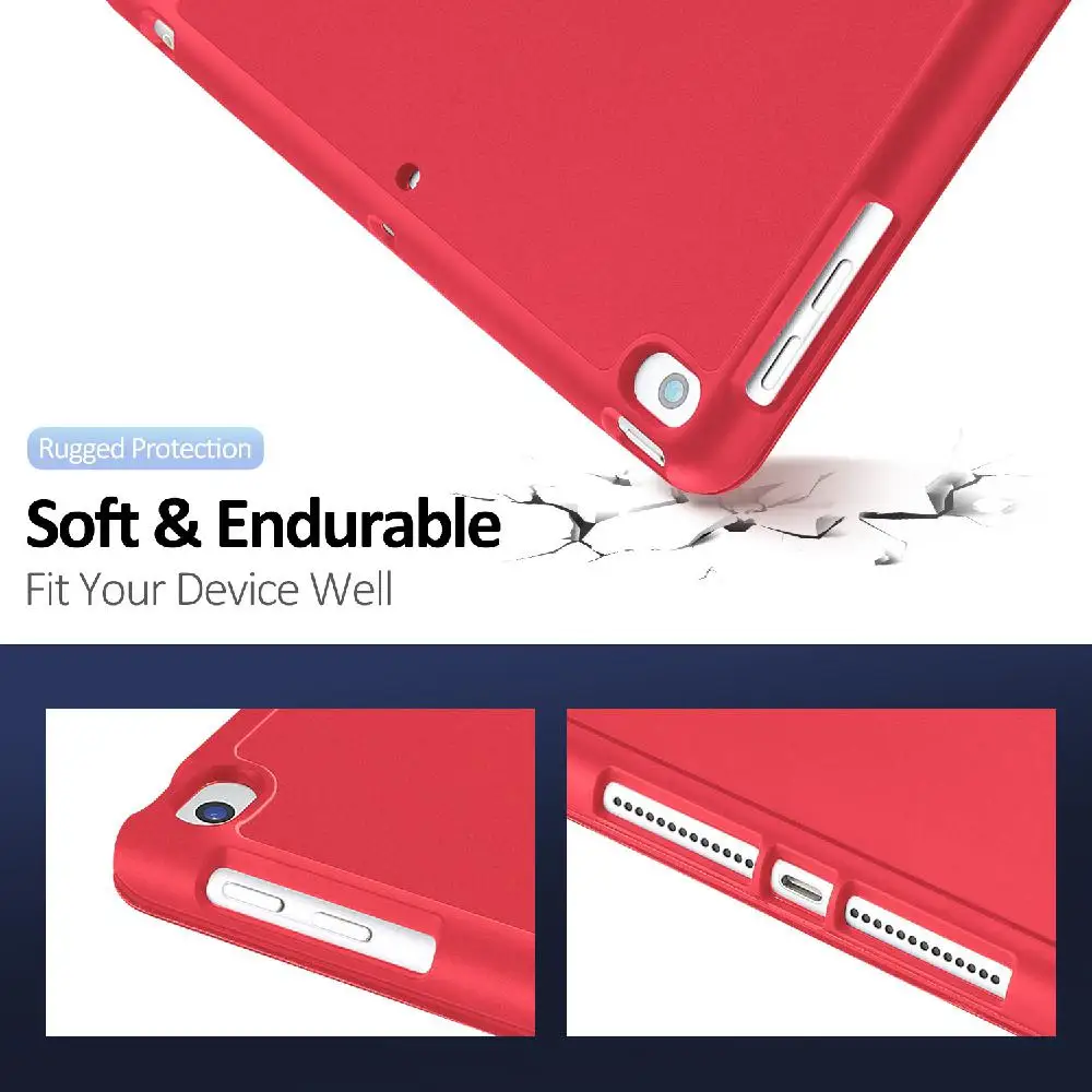 DUX DUCIS для iPad pro 7 10,2 дюймов искусственная кожа+ задняя крышка из ТПУ полный защитный чехол с держателем ручки