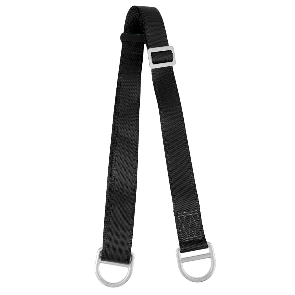 Outdoor Rock Climbing Adjustable Nylon Webbing Sling Fall Protection Safety Harness Webbing Strap with Carabiner 23KN Climbing