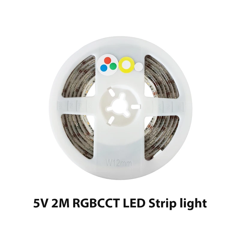 GLEDOPTO ZigBee светодиодный 5 в RGB+ CCT ТВ компьютерный светодиодный светильник 2 м работает с Zigbee концентратор эхо RGB полоса лампа