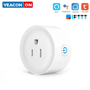 

Tuya Smart Plug Socket Plug WiFi Wireless Outlet Remote Control Voice Work with Alexa Google Home Power Monitor