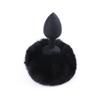 BDSM Sex Toys Hair Ball Rabbit Tail Anal Plug Medical Silicone Pull Beads Anal Plug Unisex Back Court Flirt Toys Adult Games 4