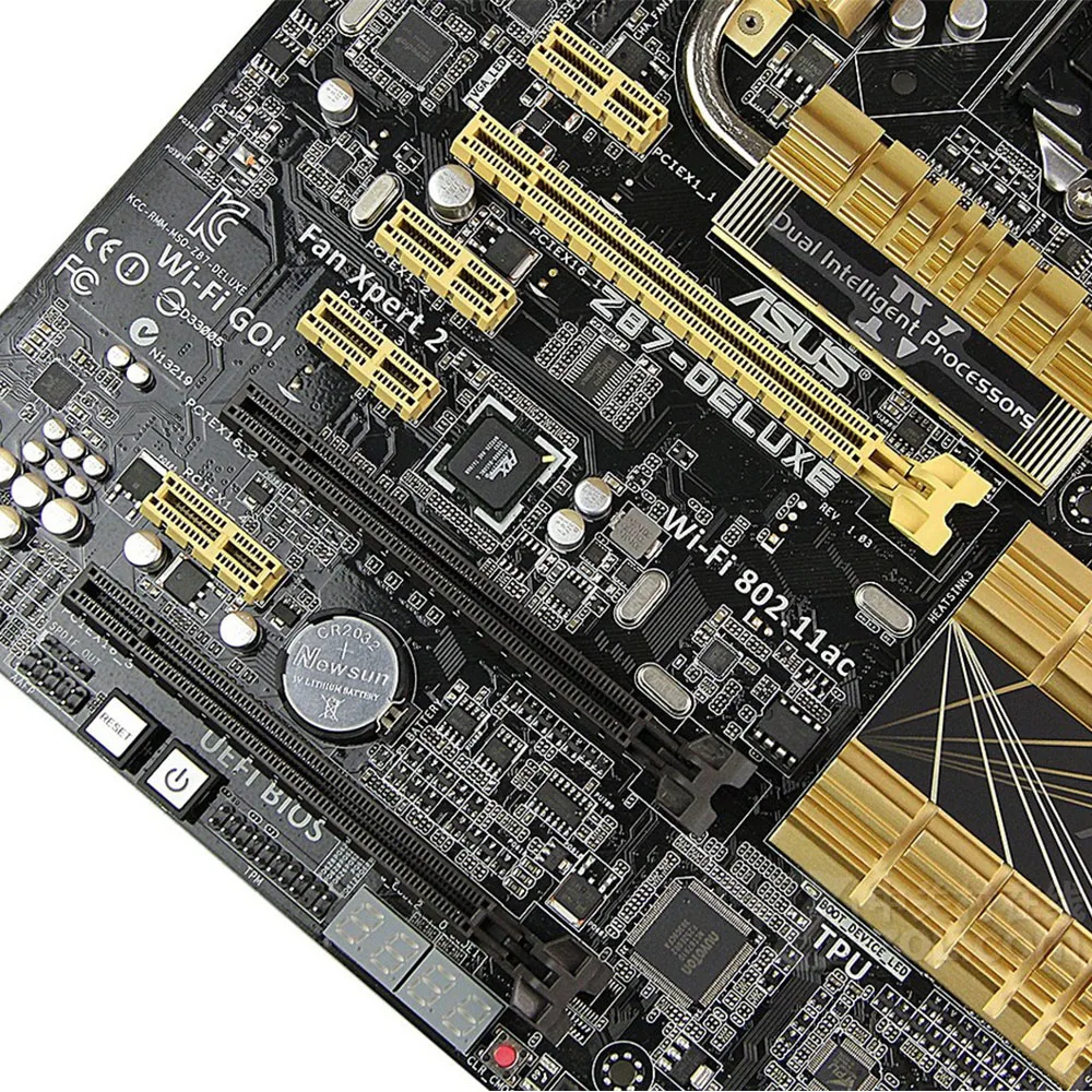 Asus Z87-Deluxe Intel Z87 Б/у настольное гнездо для материнской платы LGA 1150 Core i7/i5/i3/Pentium/Celeron DDR3 32G ATX