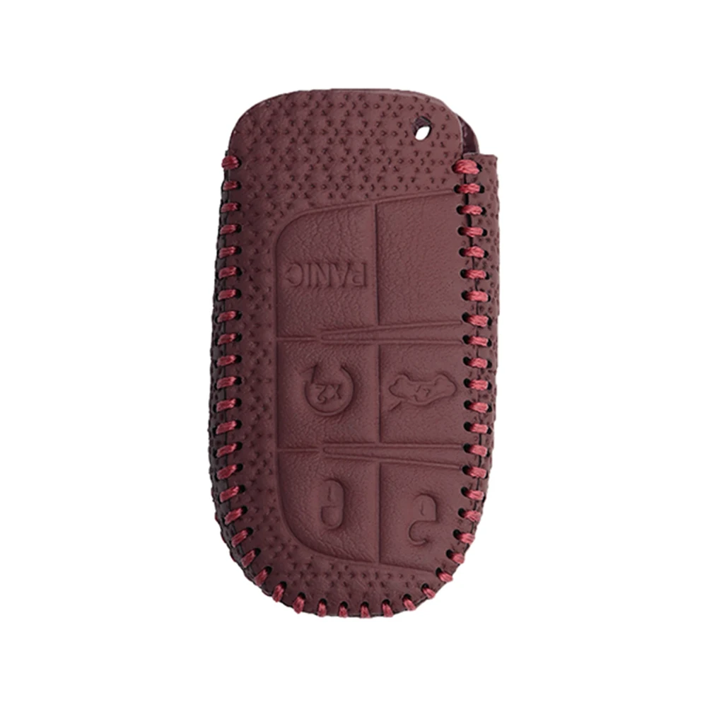Кожаный чехол для ключей для автомобиля Dodge Chrysler 300C Jeep Grand Cherokee Compass Fiat jourage Challenger брелок для ключей дистанционный корпус