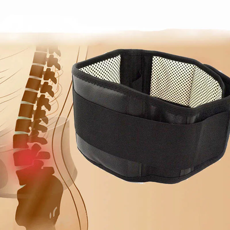 

Tcare Adjustable Waist Tourmaline Self heating Magnetic Therapy Back Waist Support Belt Lumbar Brace Massage Band Health Care