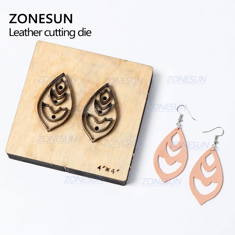 ZONESUN H9 DIY Custom Cutter кожаные серьги для резки высечки кожи серьги для стального правила высечки машины пресс-инструменты