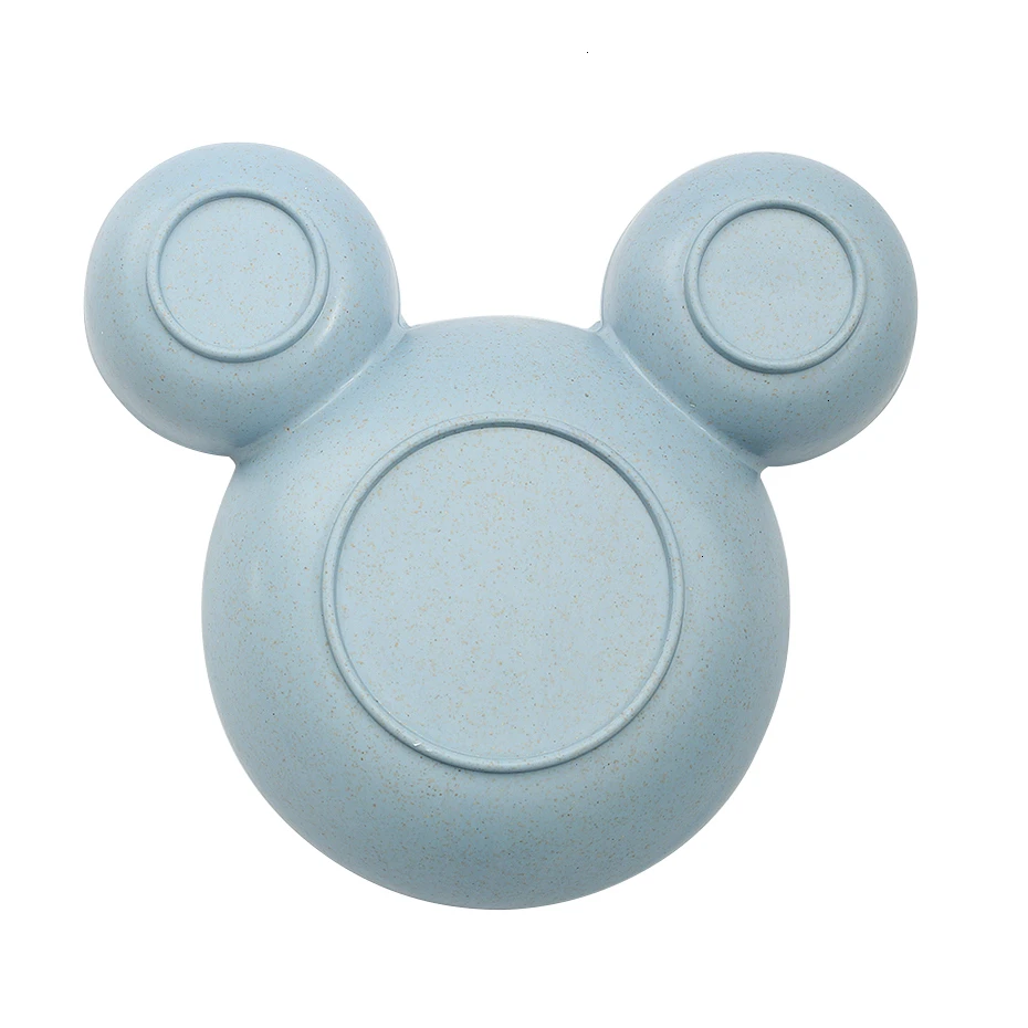 Kid Cartoon Mouse Mickey Bowl Dishes Lunch Box Kid Baby Children Infant Baby Rice Feeding Bowl Plastic Snack Plate Tableware baby tableware set,children feeding tray