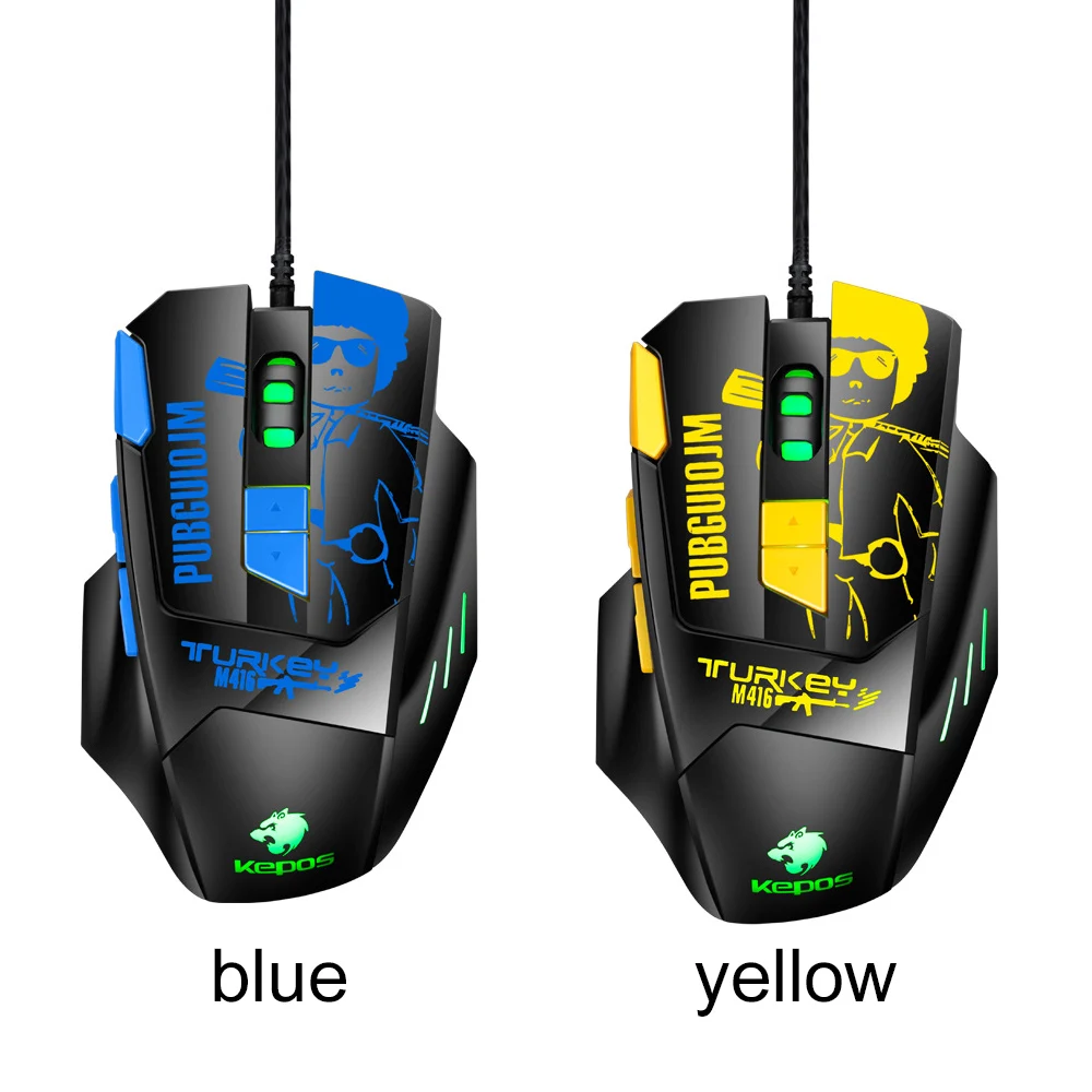 Портативная игровая мышь управления ПК Программирование мыши RGB 4000 dpi светодиодный планшет дыхательный свет интернет кафе Оптические Мыши для ПК Lapto
