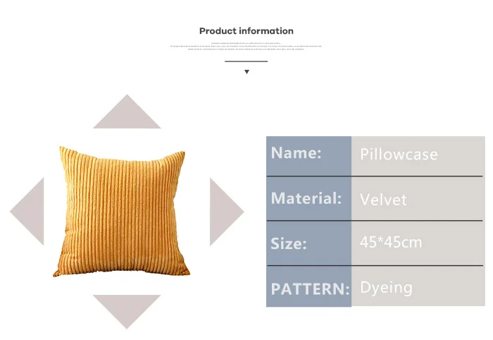 CANIRICA Чехлы плотное бархатное покрытие для подушки для дивана автомобиль декоративные подушки Kussenhoes для Гостиная размером 45*45 см домашний декор