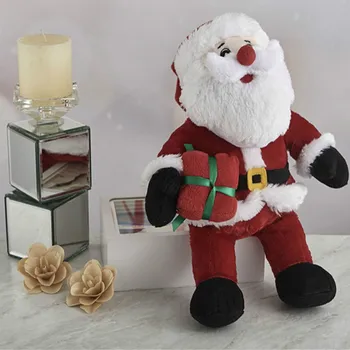 

40cm Christmas Decoration Plush Toy Santa Doll Doll Doll Children's Pillow Christmas Gift Four Color