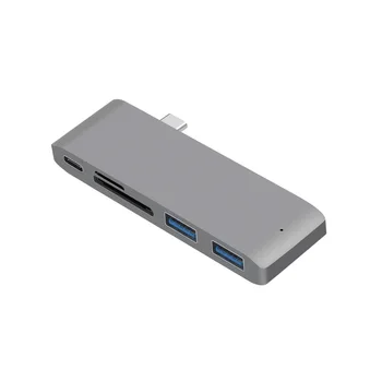 

Mosible Hub HDMI vga Thunderbolt 3 Adapter USB 3.1 with PD TF SD Card Reader Slot USB 3.0 Port for MacBook Pro/Air Type-C Hub