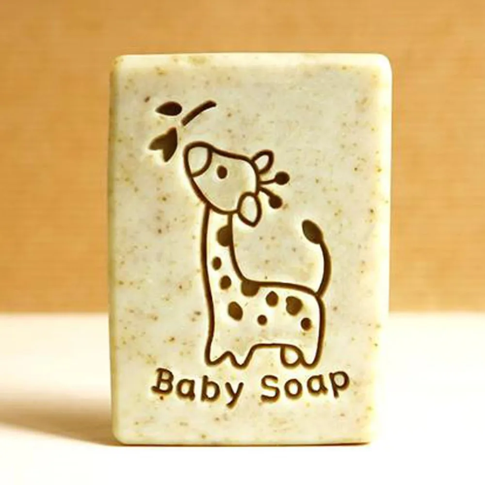

Giraffe Handmade Baby Soap Stamp Cartoon Animal Pattern Transparent Natural Soap Stamps Acrylic Imprint Stamp Custom For Soap