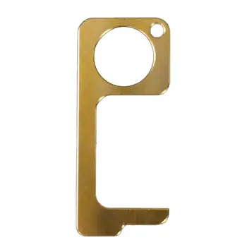 

Anti-Contact Press Elevator Tool Hygiene Hand Antimicrobial Alloy EDC Door Opener Door Handle Key Metal Portable Door Opener