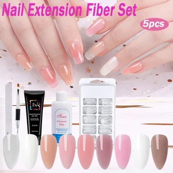 

Nail Extension Fiber Set Fiberglass Nails Phototherapy Extension Glue 130ml maquiagem profissional completa игрушки для девочек