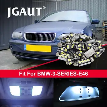 

JGAUT 10pcs ERROR FREE White Car LED Canbus Bulbs Interior Package Kit For B MW 3 SERIES E46 Convertible