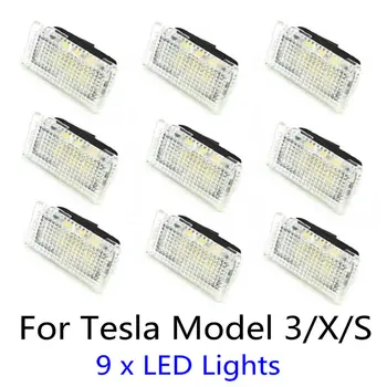 

For Tesla Model 3 Model S Model X Car LED Upgrade Interior Light Easy Plug Replacement Indoor Trunk Lights LED Light Accessory