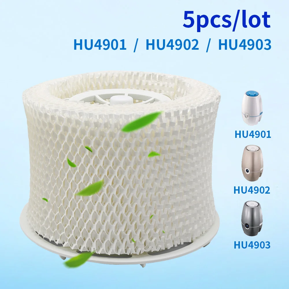 5 шт./лот HU4101 увлажнитель фильтры фильтр бактерии и весы для Philips HU4901/HU4902/HU4903 части