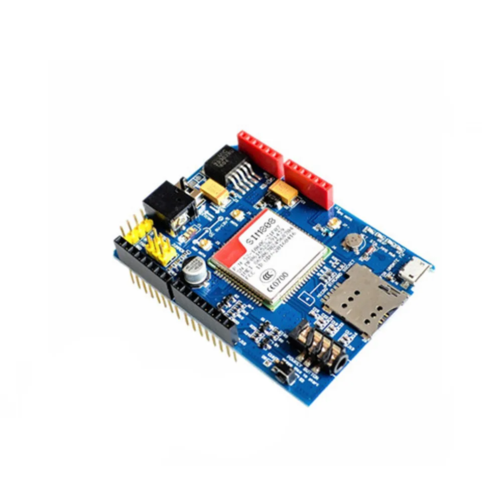 Высокое качество SIM808 GPRS/GSM+ gps щит 2 в 1 щит GSM GPRS gps макетная плата SIM808 модуль для Arduino