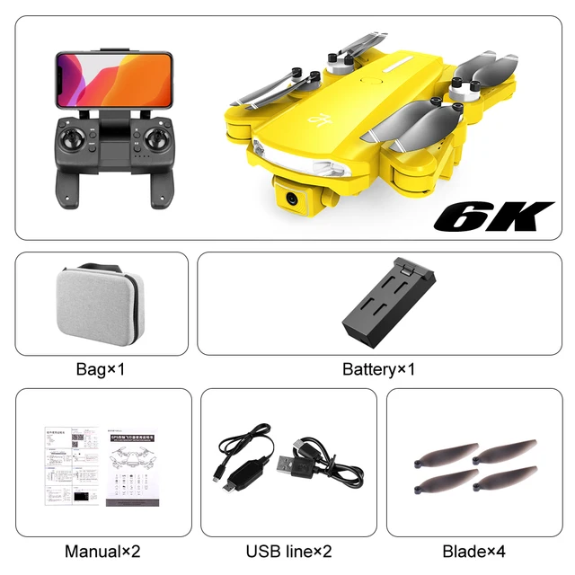 XYRC LS25 Pro GPS Drone 4k Professional 6K HD Dual Camera Brushless Aerial Photography RC Foldable Quadcopter 1.2KM Distance