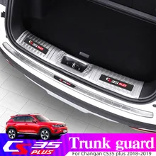 

Trunk Rear Guard For Changan CS35 Plus 2018-2019 Stainless Steel Car Plate Anti-Kicked Scratch Accessories