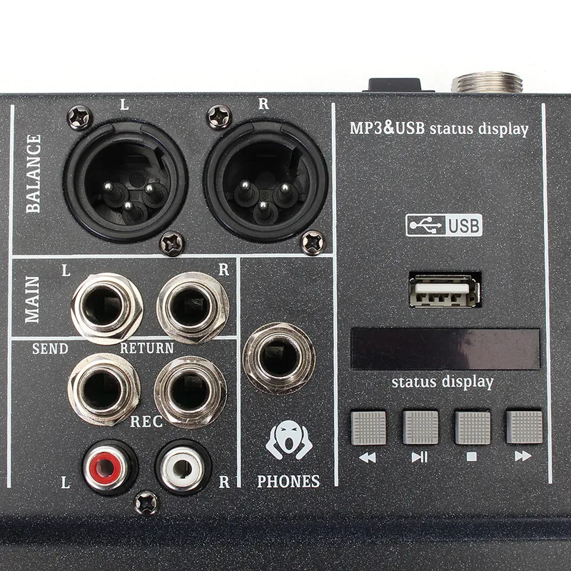 Professional 12 Channel bluetooth Audio Mixer