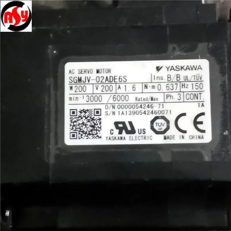 Использованный протестированный рабочий SGMJV-02ADE6S сервомотором переменного тока