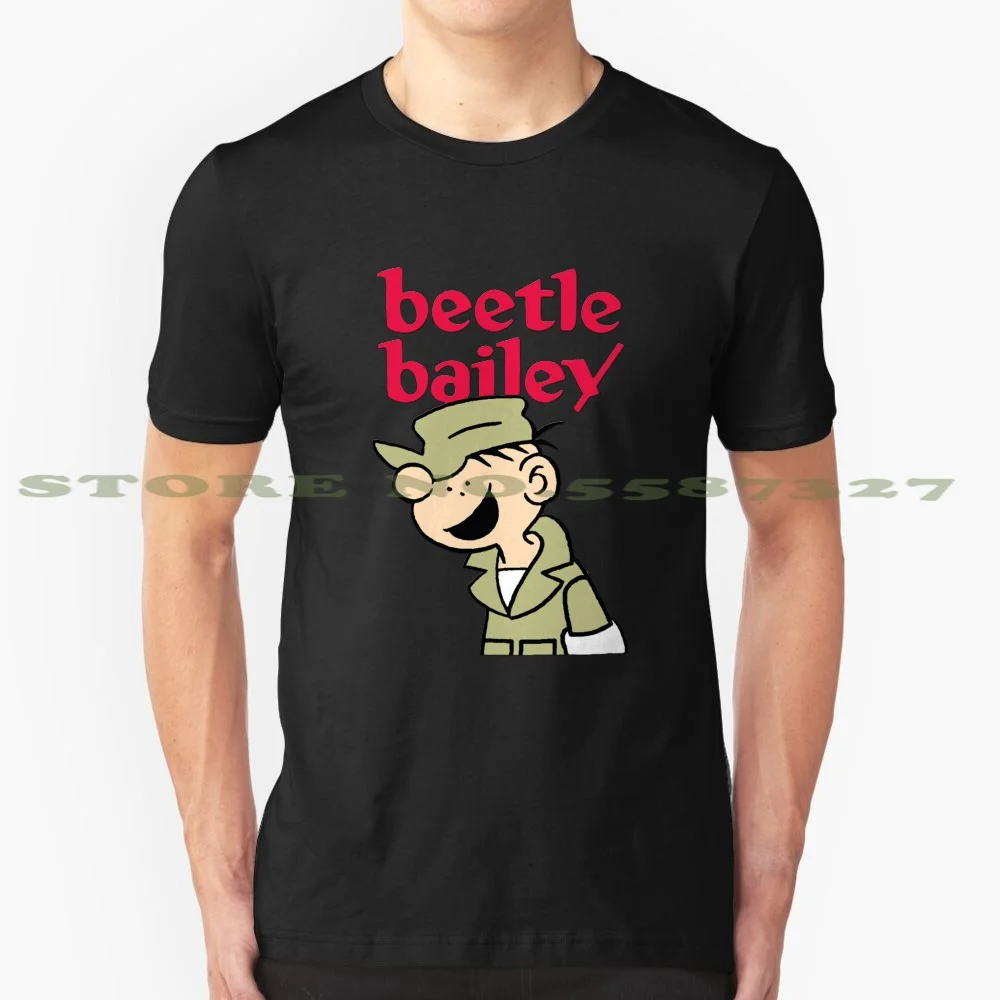 Черно-белая футболка Beetle Bailey для мужчин и женщин Beto The форму комикс американская