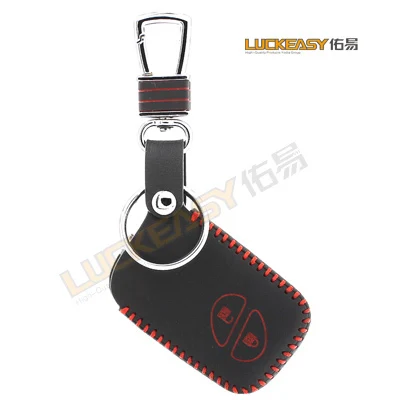 Luckeasy чехол для lexus es ct 2012 rx270 2011 2013 byd чехол с удаленными ключами кожаный чехол для ключей автомобиля key2s - Название цвета: Красный
