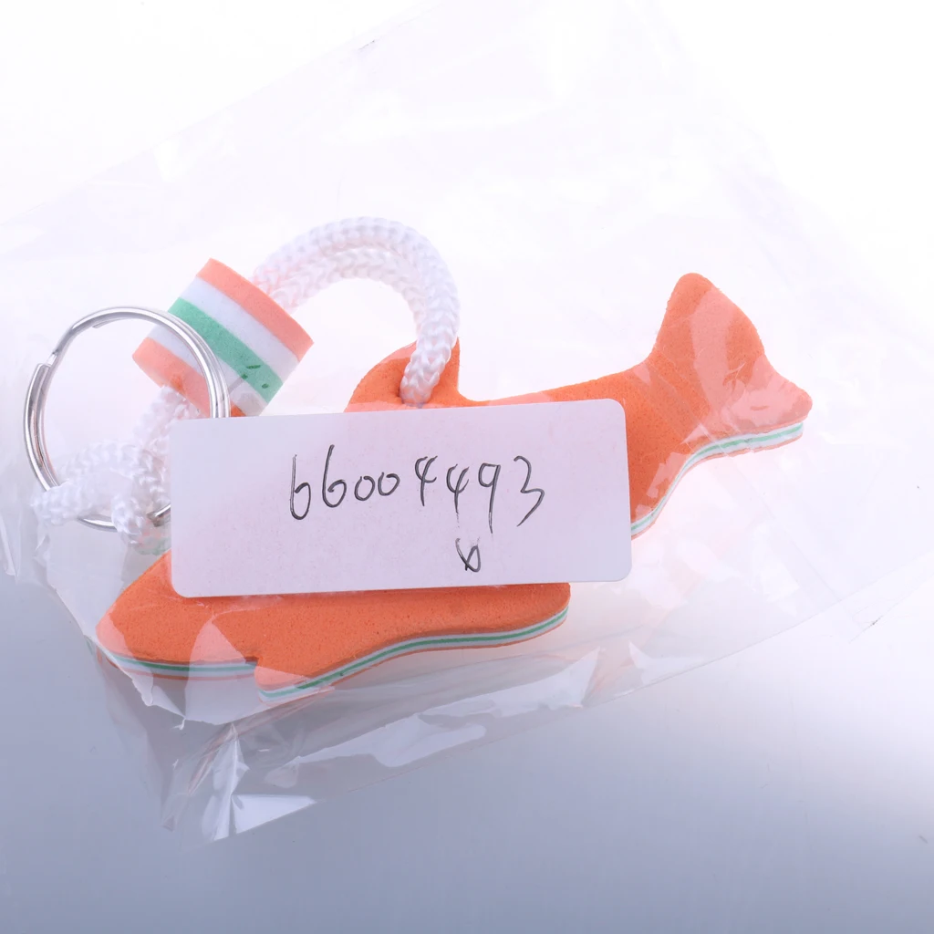 Lightweight EVA Dolphin Water Floating Keyring Backpack Key Chain Floating Boat Keyring Key Chain