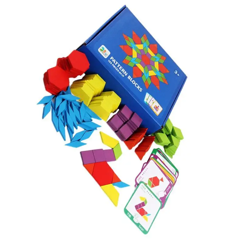 1 Набор головоломка Tangram ранняя образовательная Классическая красочная деревянная головоломка Дошкольная игрушка познавательная головоломка для девочек