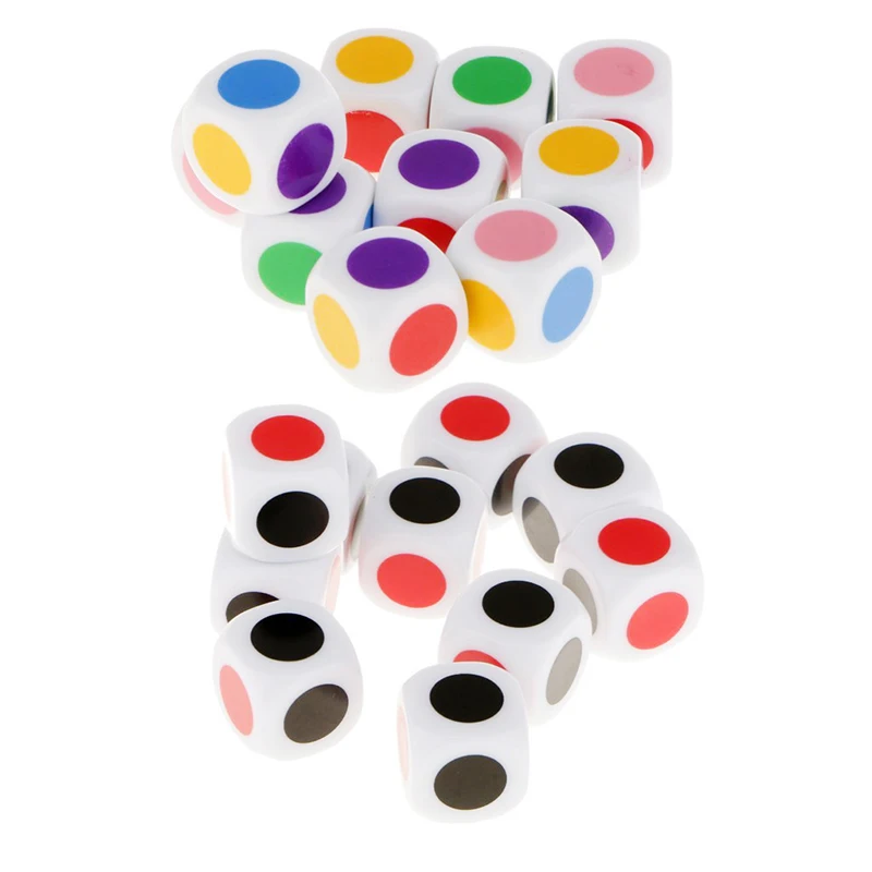 Набор из 10 кубиков для игры 6 цветов для настольных игр, детские настольные игры, развивающие игрушки
