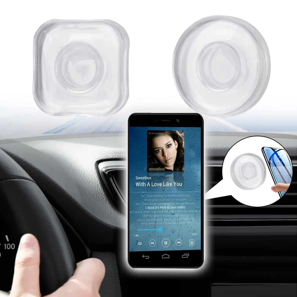 

Washable Non Slip Mat Anti-Slip Mat Car Dashboard Sticky Pad Multifunction Headphone Storage Nano Phone Holder