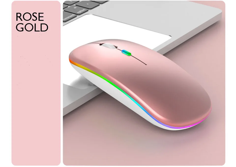 RGB 2.4G Wireless Mouse Bluetooth Mouse Gamer Rechargeable Computer Mouse Wireless USB Ergonomic Mause Silent Mice For Laptop PC