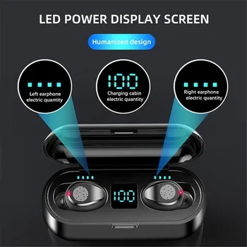 

TWS Bluetooth 5.0 Earphones Charging Box Wireless Headphone 9D Stereo Sports Waterproof Earbuds Headsets Microphone Smart touch