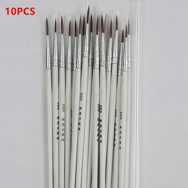 2019 New Artist Professional Fine Hand-Painted Hook Line Pen Round Tip Brush 