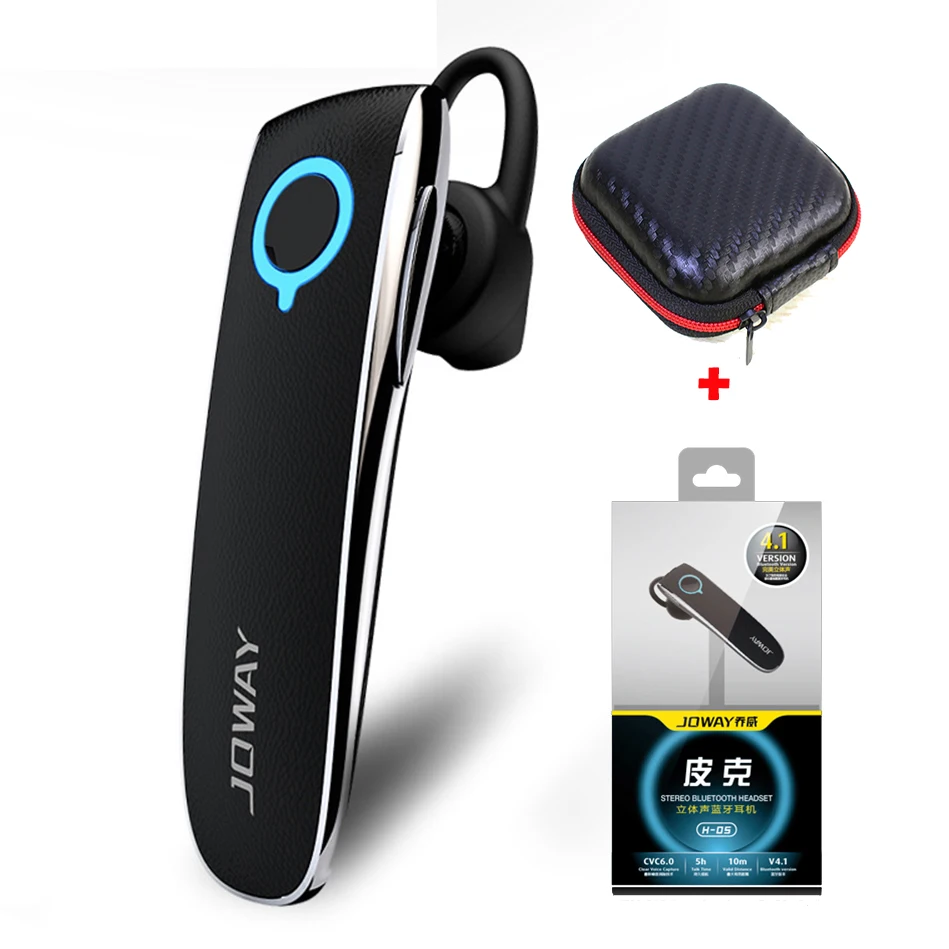 JOWAY H05, беспроводные Bluetooth наушники, бизнес гарнитура, наушники-вкладыши с микрофоном, наушники для телефона, ПК - Цвет: Black Package Box