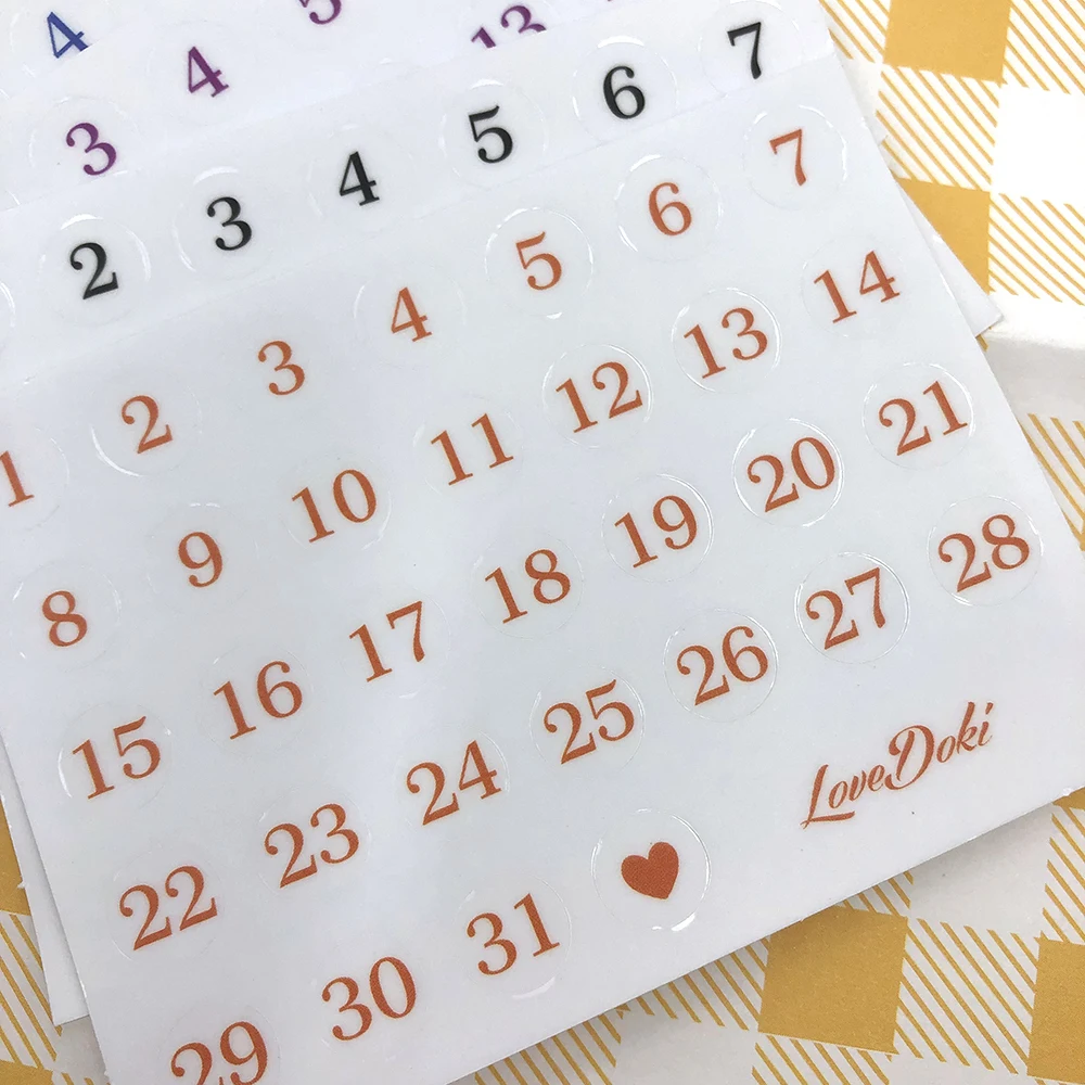 Lovedoki Journal стикер s планировщик дней наклейка дневник цифровой нумбери пуля журнал поставок скрапбук декоративные канцелярские принадлежности