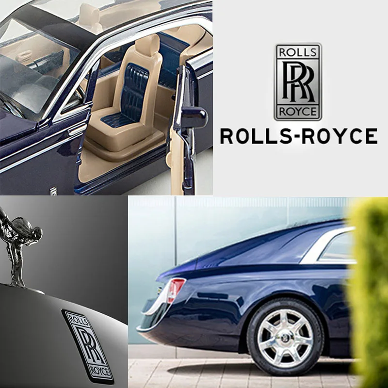 1:24 Rolls Royce модель автомобиля металлическая модель автомобиля литье под давлением автомобиль детская игрушка подарок коллекционные вещи