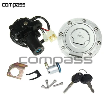 

For Yamaha YZF R1 R6 R6S FZ6 FJR1300 Motorcycle Ignition Switch Lock Fuel Gas Cap Key Set 2005-2011