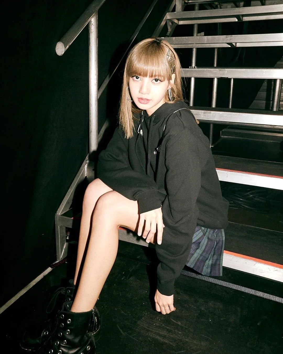 Kpop Blackpink LISA такой же корейский стиль колледжа плиссированные женские юбки Студенческая летняя уличная Женская милый с высокой талией мини-юбка