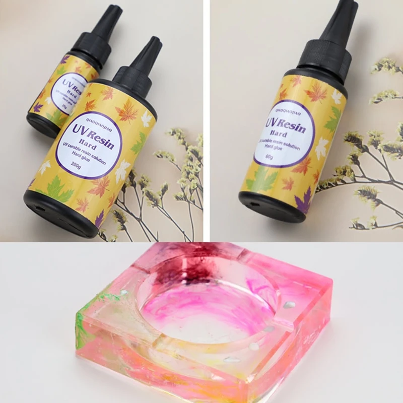 15g 25g 60g 100g 200g UV Resin Hard Type Crystal Clear Glue Curing Accessories | Обустройство дома