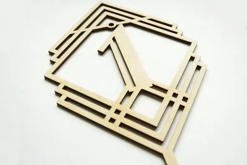 Great Gatsby Party Decorations, Gold table numbers, vintage style table numbers, Art Deco Vintage