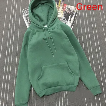 

2018 Fsdhion Hoodies Sweatshirts Casual Coat Autumn Winter Fleece Oh Yes Letter Print Pullover Thick Loose