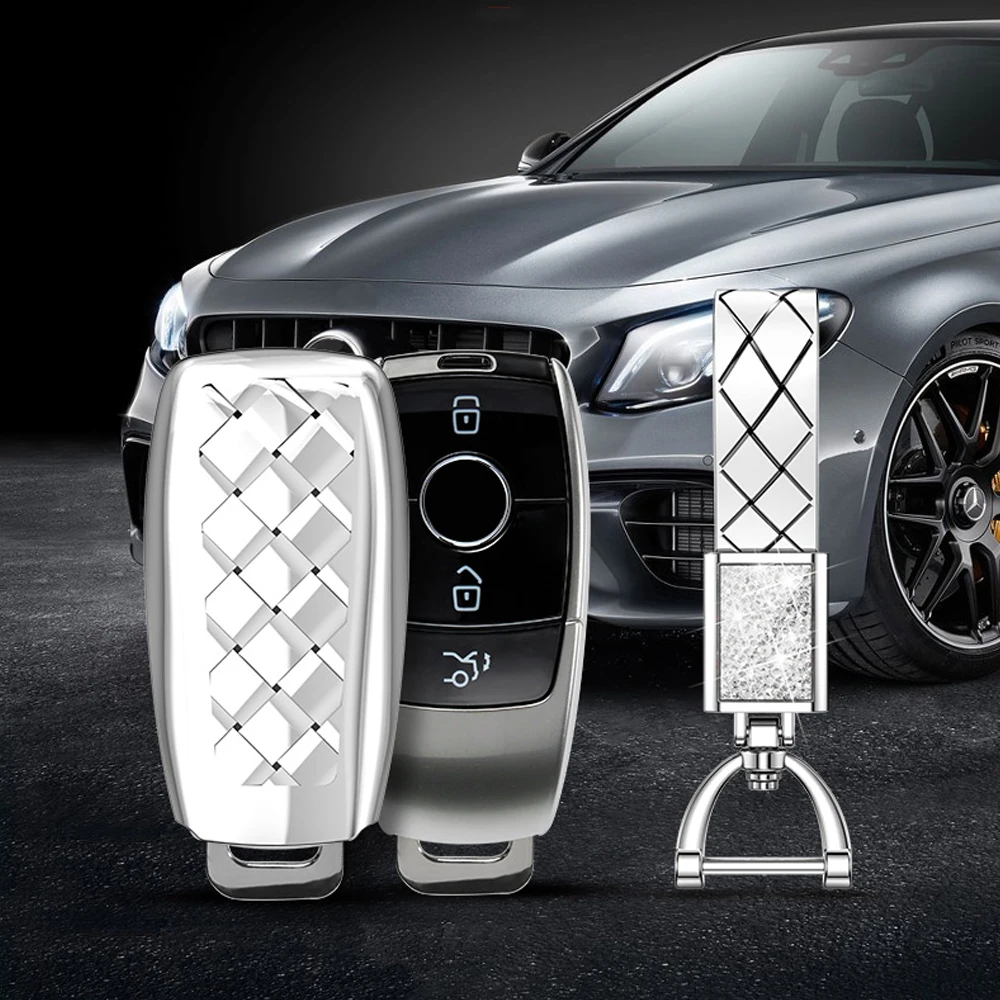 2 3 кнопки Мягкий ТПУ чехол для ключей автомобиля для Mercedes Benz E серия E300 E200 Maybach S320L S450 S350 fob автозапчасти