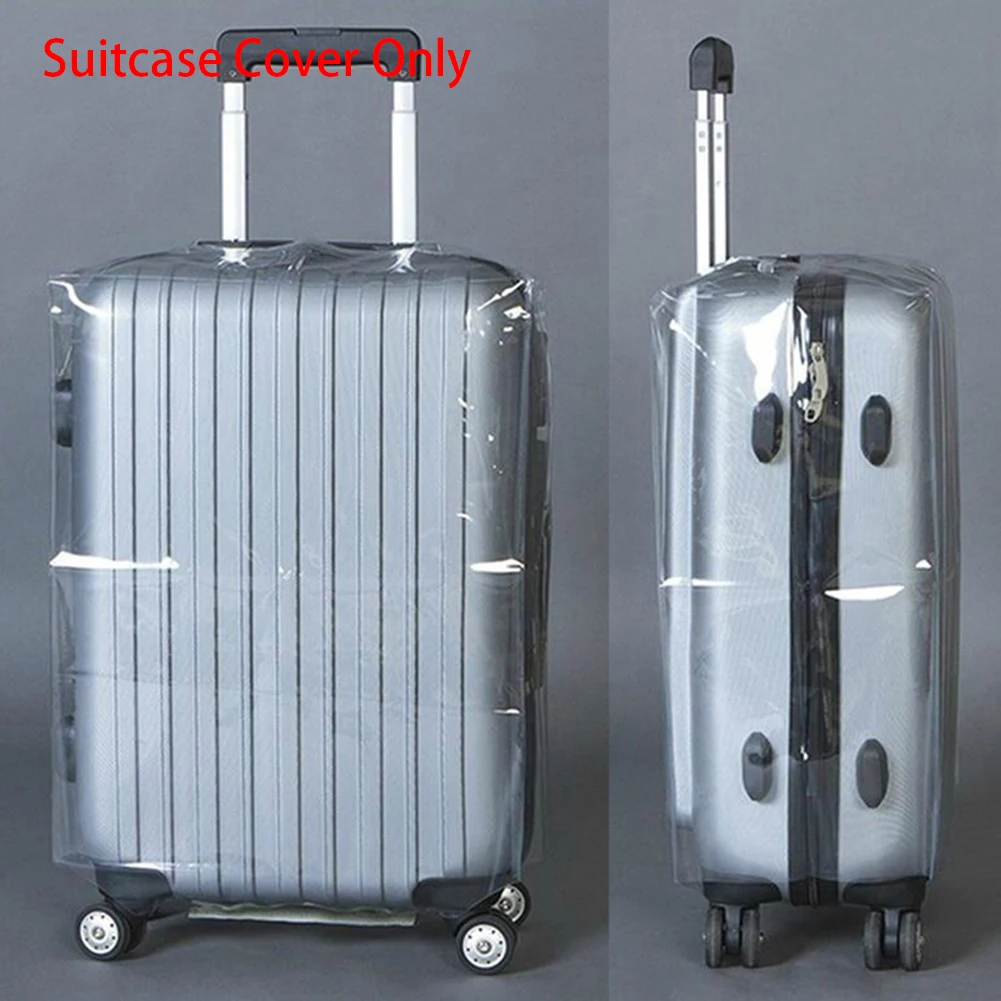 

NEW Travel Waterproof PVC Thickening Transparent Luggage Cover Size 20, 22, 24, 26, 28 Dustproof Protective Suitcase Cover