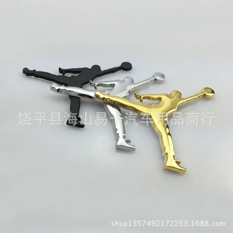 Air jordan Nike Air Jordan трапециевидная Автомобильная Наклейка украшения бампер наклейка s AJ логотип автомобильный, металл логотип
