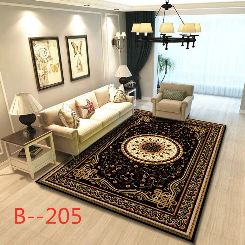 European Style Living Room Pad Jacquard Carpet Foyer Home Mat Door Mats Coffee Table Non-slip Carpet Customize