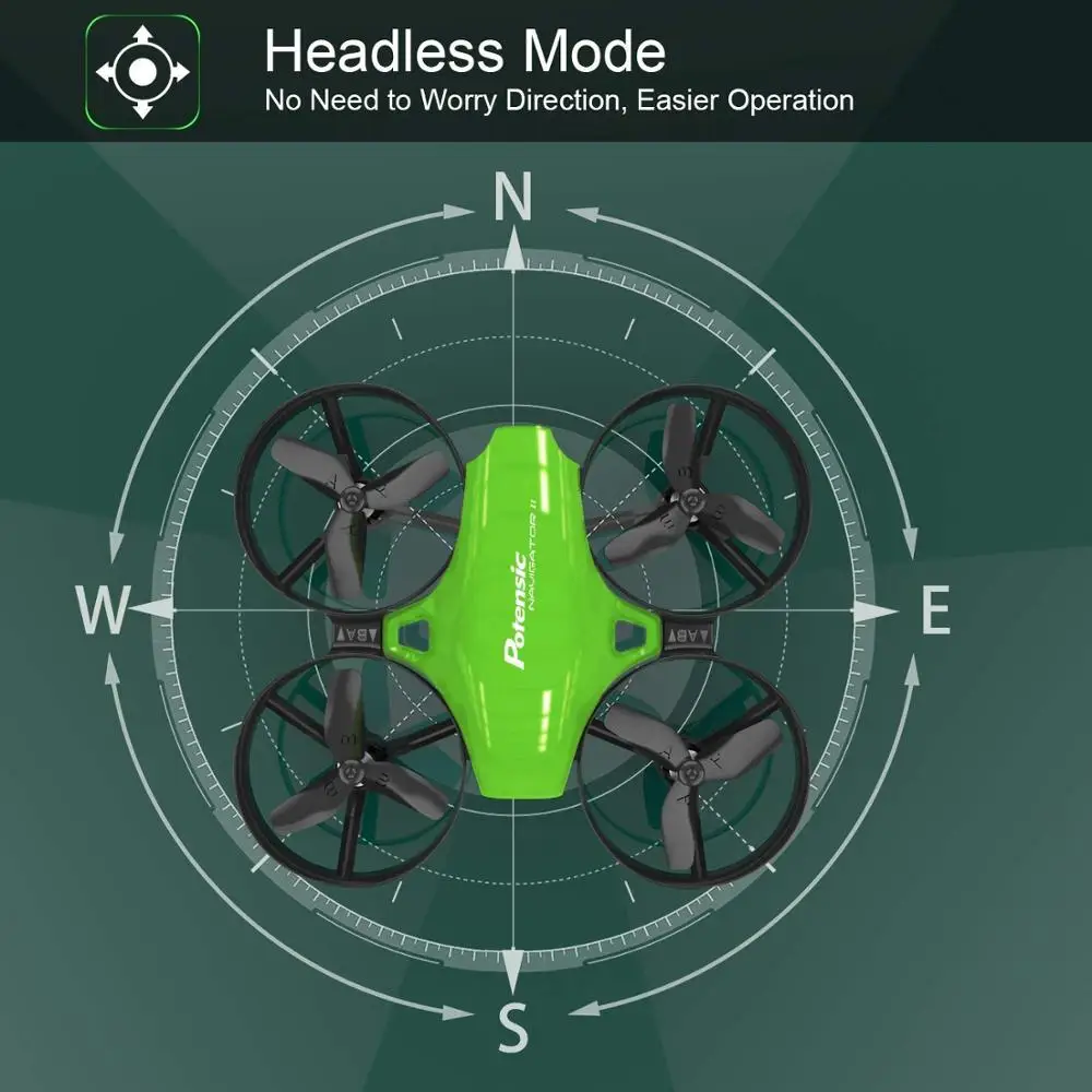 Potensic A20 мини Радиоуправляемый Дрон игрушка Безголовый дроны мини Радиоуправляемый квадрокоптер Квадрокоптер Дрон один ключ Land Авто парящий вертолет
